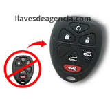 Funda protectora de silicón negra calidad de horno para control remoto de 6 botones compatible con Chevrolet Tahoe Traverse Suburban GMC Yukon Buick Cadillac Escalade con arranque remoto, resistente altas temperaturas golpes y caídas
