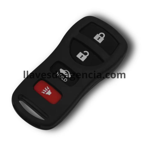 Funda protectora de silicón negro antideslizante para llave Nissan e Infiniti, compatible con Sentra, Armada, Xterra, Pathfinder, Frontier, Quest, Titan, Murano, Altima, Versa, 350Z, Maxima, FX35, EX35, QX56, G35, M45, I35 2001-2010, calidad de horno resistente a altas temperaturas