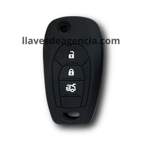 Funda protectora de silicona para llave Chevrolet de 4 botones con diseño antideslizante, cubierta suave que protege contra golpes y rayones, compatible con Silverado Suburban Tahoe