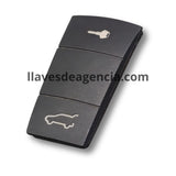 Goma botonera de repuesto para llave Porsche 2 botones compatible con Cayenne GTS 2003-2010