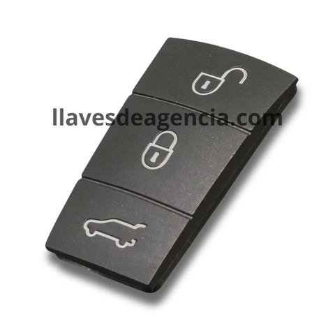 Goma botonera de repuesto para llave Porsche 3 botones compatible con Cayenne GTS 2003-2011