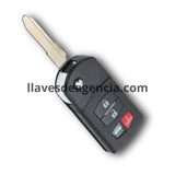 Llave control remoto Mazda 4 botones con cajuela y pánico compatible con Mazda 3, Mazda 6, MX-5, incluye lámina virgen sin cortar, material ABS resistente, repuesto de calidad