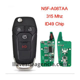 Llave Ford Fusion 2013 2014 2015 2016 4 botones cajuela N5F-A08TAA 315MHz chip ID49 aftermarket