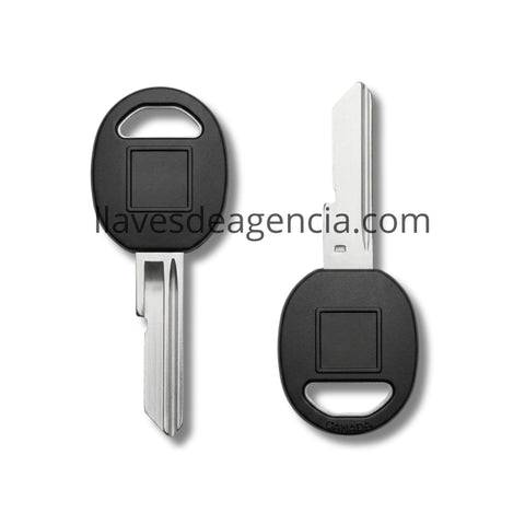 Llave virgen Chevrolet A65P Letra B con plástico - vista de perfil