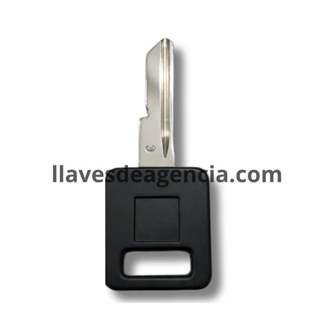 Llave virgen Chevrolet A66P Letra C con plástico - vista de perfil