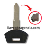 Llave virgen Chevrolet B84P con plástico orejona tipo Cavalier - vista frontal