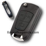 Carcasa para Chevrolet  Abatible Astra de 3 botones convertida a navaja 
