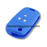 Protector silicón azul llave abatible Chevrolet Cruze Sonic 3 botones con cajuela