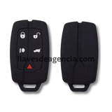 Protector de silicón antiderrapante para llave presencia Land Rover Range Rover 5 botones, resistente a altas temperaturas, color negro
