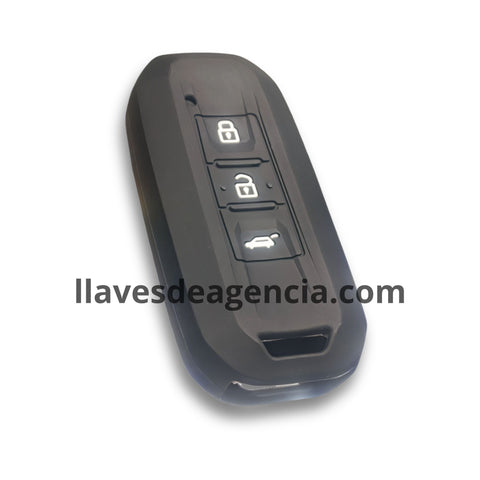 Protector silicón negro llave smart key Chevrolet Optra Groove Blazer Enjoy 3 botones cajuela