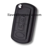 Repuesto carcasa llave abatible Land Rover Range Rover Discovery 3 Freelander, material resistente, 3 botones abrir cerrar