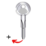 Llave virgen alta seguridad PHILLIPS PH-72X tipo tetra de cuatro caras fabricada en bronce con cubierta de níquel, compatible con Austral PH-72X, Alba X720 y JMA PHI-6X para candados y cerraduras de alta seguridad, requiere corte especializado por cerrajero profesional