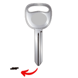 Llave virgen Chevrolet General Motors bronce níquel GGM-39 GM39 GM-39 sin chip transponder compatible Silverado Cheyenne Suburban Tahoe Avalanche para cerrajeros profesionales