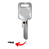 Llave virgen Chevrolet General Motors bronce níquel GGM-70 A70 GM-8 sin chip transponder compatible Silverado Cheyenne Suburban Tahoe Avalanche para cerrajeros profesionales
