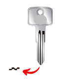 Llave virgen Chevrolet General Motors bronce níquel GGM-86 A86 OP-12 sin chip transponder compatible Silverado Cheyenne Suburban Tahoe Avalanche para cerrajeros profesionales