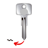 Llave virgen Chevrolet General Motors bronce níquel GGM-86C A86C OP-12D sin chip transponder compatible Silverado Cheyenne Suburban Tahoe Avalanche para cerrajeros profesionales