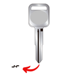 Llave virgen Chevrolet General Motors bronce níquel GGM-88C A88C GM-29 sin chip transponder compatible Silverado Cheyenne Suburban Tahoe Avalanche para cerrajeros profesionales