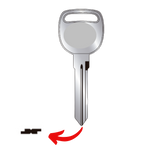Llave virgen Chevrolet General Motors bronce níquel GGM-91GC GM35 GM-35 sin chip transponder compatible Silverado Cheyenne Suburban Tahoe Avalanche para cerrajeros profesionales