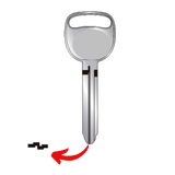 Llave virgen Chevrolet General Motors bronce níquel GGM-94 GM-38 sin chip transponder compatible Silverado Cheyenne Suburban Colorado Tahoe Avalanche para cerrajeros profesionales