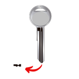 Llave virgen Chrysler bronce níquel CHR-69 A69 CHR-12 sin chip transponder compatible Jeep Dodge Ram para cerrajeros profesionales