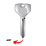 Llave virgen Chrysler bronce níquel CHR-81 A81 CHR-9 sin chip transponder compatible Jeep Dodge Ram para cerrajeros profesionales