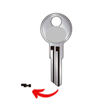 Llave virgen ILLINOIS ILL-40 fabricada en bronce con cubierta de níquel, compatible con Austral ILL-40, Alba T40 y JMA ILL-2D para candados, escritorios antiguos y cerraduras cilindro, requiere corte por cerrajero profesional
