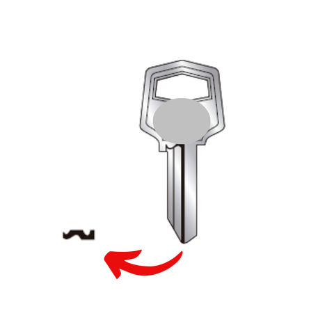Llave virgen LOCK LO-20A fabricada en bronce con cubierta de níquel, compatible con Austral LO-20A, Alba R20A y JMA LOC-2D para candados, archiveros de oficina y cerraduras cilindro, requiere corte por cerrajero profesional