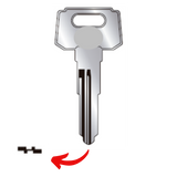 Llave virgen para moto Yamaha y Honda perfil Yam19I bronce níquel con acabado de latón compatible con múltiples modelos sin chip transponder ideal para cerrajeros y duplicados