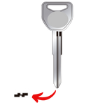 Llave virgen motocicleta Honda sin chip transponder bronce níquel acabado latón compatible Austral HO-50 Alba X265-HD109 JMA HOND-33 para cerrajeros profesionales duplicados repuestos motos