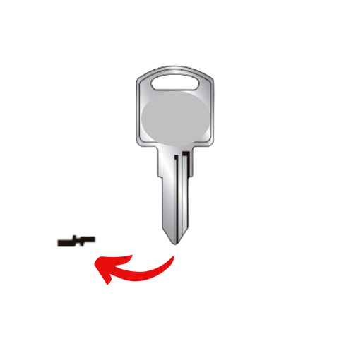Llave virgen MZ MMZ-10C fabricada en bronce con cubierta de níquel, compatible con Austral MMZ-10C, Alba PHI-4D y JMA MZM-1 para candados y cerraduras cilindro, requiere corte por cerrajero profesional