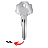 Llave virgen Nissan bronce níquel NI-79 A79 DAT-17D sin chip transponder compatible Sentra Versa Altima Tsuru Tiida March para cerrajeros profesionales