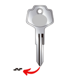 Llave virgen Nissan bronce níquel NI-79C A79C DAT-17 sin chip transponder compatible Sentra Versa Altima Tsuru Tiida March para cerrajeros profesionales