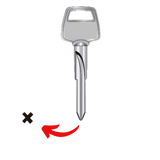 Llave virgen PAPAIZ PA-7X fabricada en bronce con cubierta de níquel, compatible con Austral PA-7X, Alba X7 y JMA PAP-2X para candados y cerraduras cilindro, requiere corte por cerrajero profesional