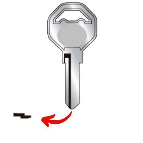 Llave virgen Volkswagen bronce níquel VW45 VVW-45 T45 CLI-1D tapón gasolina doble corte sin chip transponder para cerrajeros profesionales